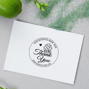 Sello De Caucho Cupakes Baking Small Business Gracias