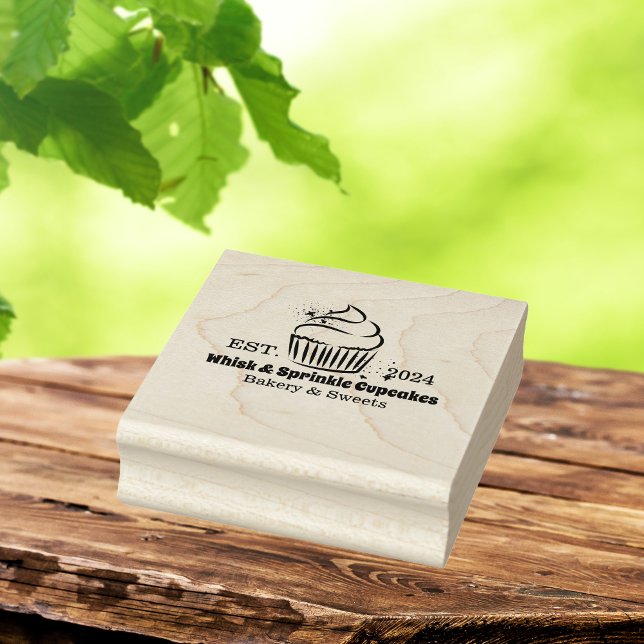 Sello De Caucho Cupcake Baker Bakery Chef Comedor (Subido por el creador)