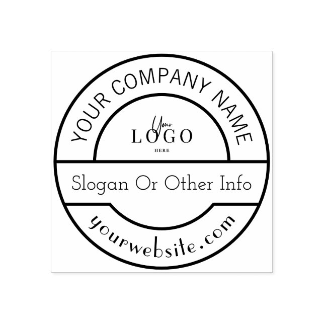 Sello De Caucho  Custom Business Logo (Impresión)
