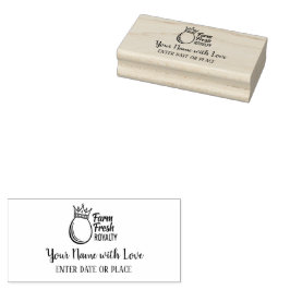 Sello De Caucho Custom Egg Carton Stamp – Personalized Farm Logo 