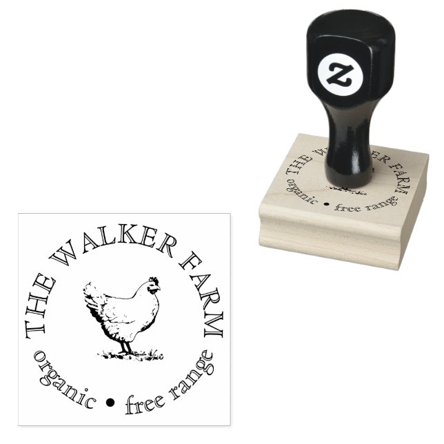 Sello De Caucho Custom Farm Business Promotional Logo  (Sellado)