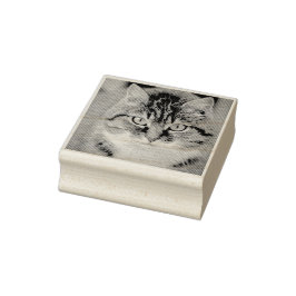 Sello De Caucho Custom Pet Cat Photo Rubber Personalized Stamp