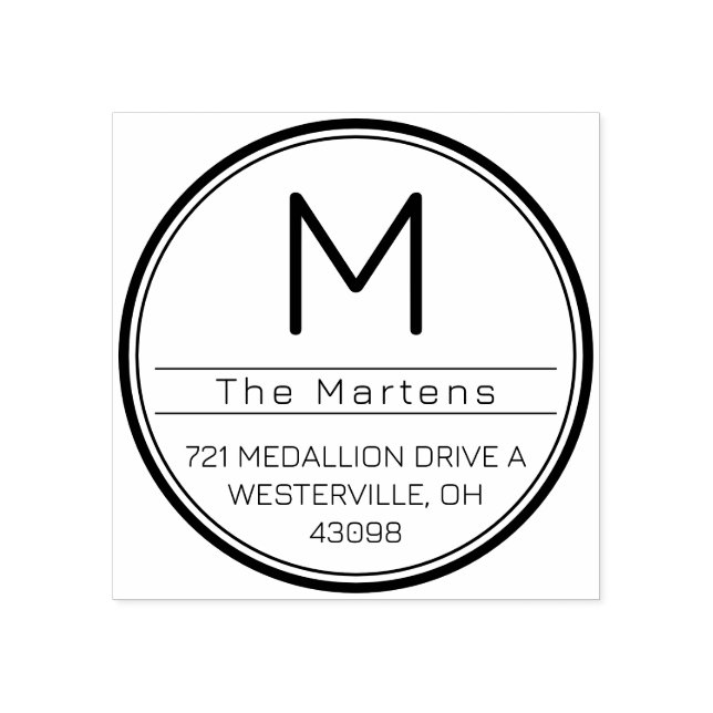 Sello De Caucho Custom Self Inking Address Stamp (Impresión)