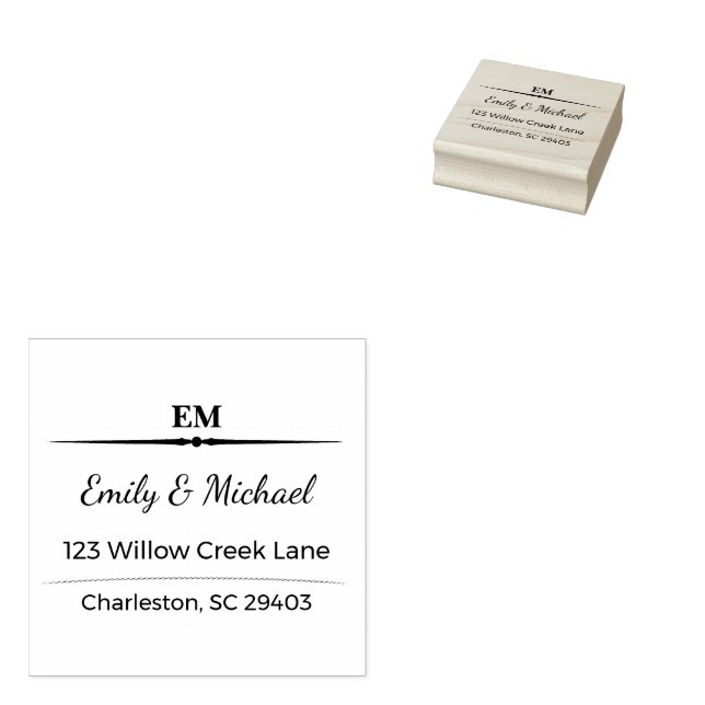 Sello De Caucho Custom Wedding Stamp | Romantic Mail Keepsake (Sellado)