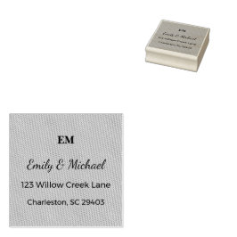 Sello De Caucho Custom Wedding Stamp | Romantic Mail Keepsake