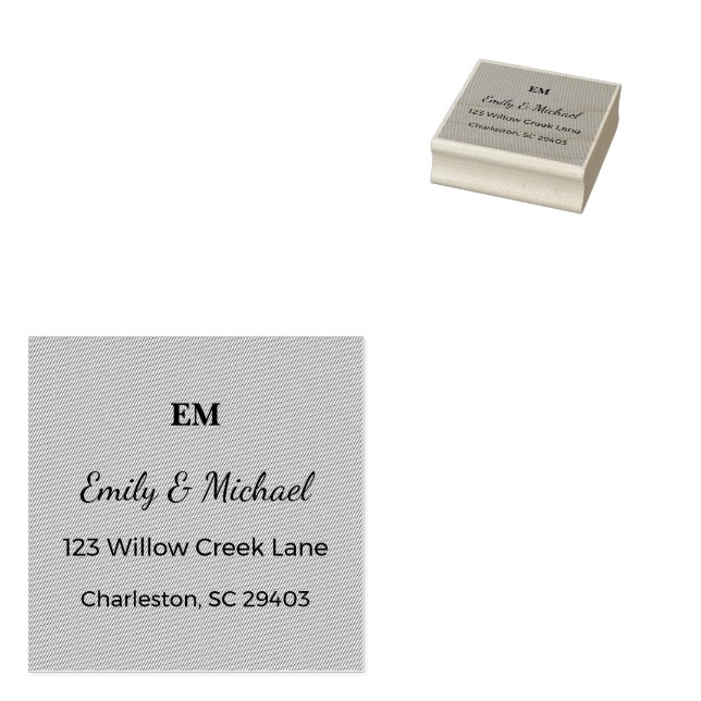 Sello De Caucho Custom Wedding Stamp | Romantic Mail Keepsake (Sellado)