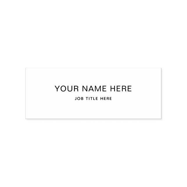 Sello De Caucho Custom Wood Art Stamps – Name & Job Title (Sellado)