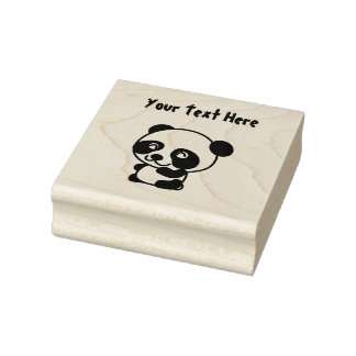 Sello De Caucho Cute Baby Panda