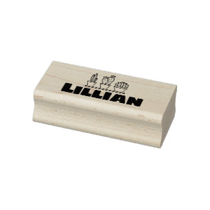 Sello De Caucho Cute Cactus Suculents Graphic Custom Name Text