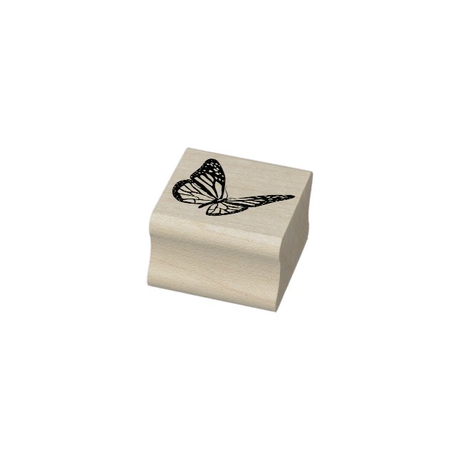 Sello De Caucho Cute elegante animal mariposa estacionador persona (Sello)