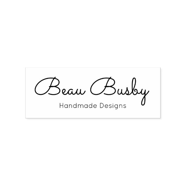 Sello De Caucho Cute Handwritten Script  (Impresión)