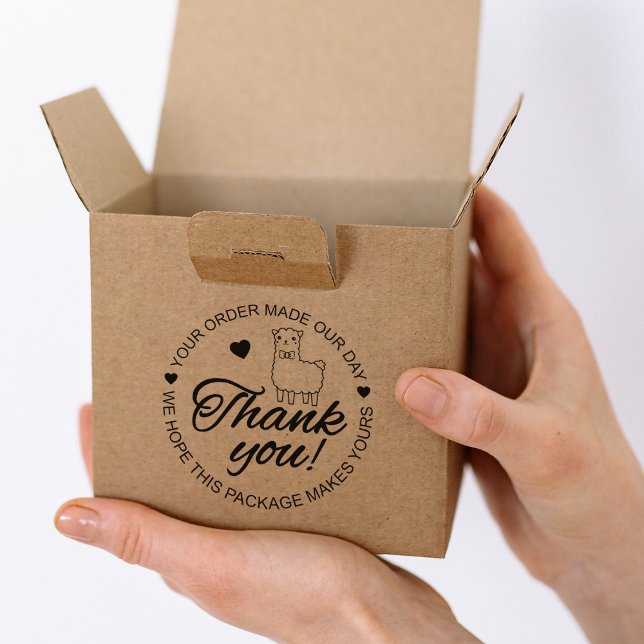 Sello De Caucho Cute Lhama Gracias (Subido por el creador)