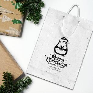 Sello De Caucho Cute pingüino Feliz Navidad