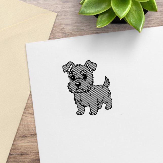 Sello De Caucho Cute Scottish Terrier Dog 1x1 (Subido por el creador)