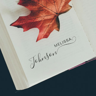 Sello De Caucho Cute Script Font Custom Signature Name Business