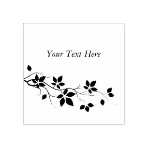 Sello De Caucho Cute Virginia Creeper Leasing Add Your Text