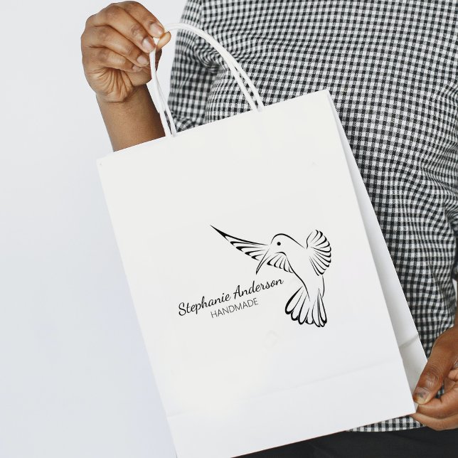 Sello De Caucho Cuto Hummingbird Personalizado hecho a mano grande (Subido por el creador)