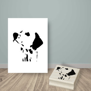 Sello De Caucho Dalmatian Dog Raza Cabeza de Cara