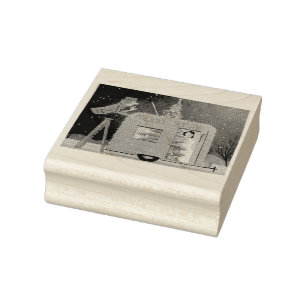 sello de caucho de arte retro para el remolque de 