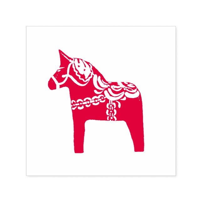 Sello de caucho de autotinta para caballo de Dala (Diseño)