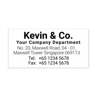 Sello de caucho de autotinta para empresas persona