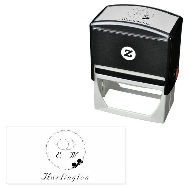 Sello de caucho de autotinta para Rosas finos (In Situ)