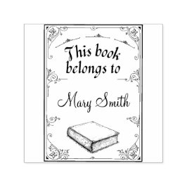 Sello de caucho de autotinta personalizado del lib