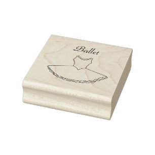 Sello de caucho de ballet Tutu