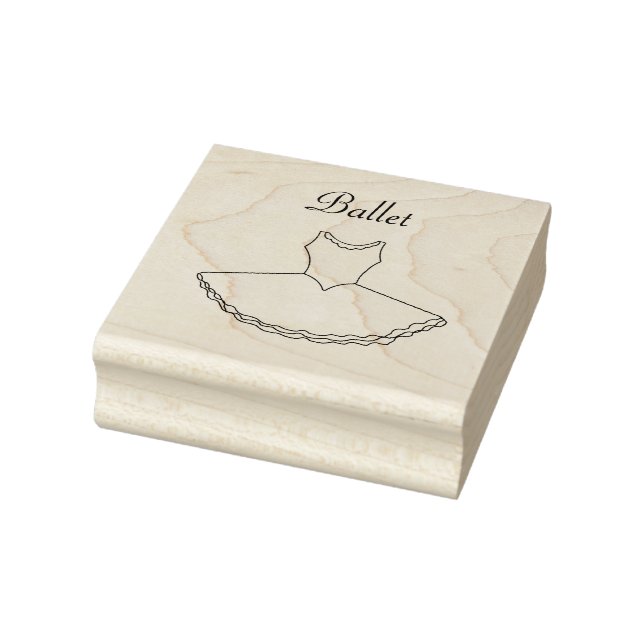 Sello de caucho de ballet Tutu (Sello)