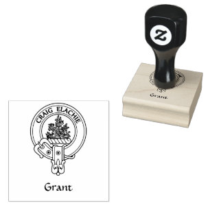 Sello de caucho de Clan Grant Escudo