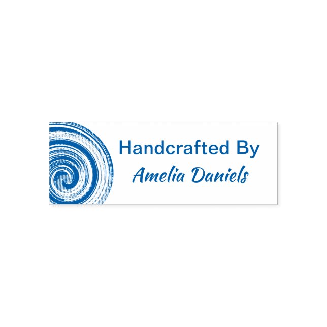 Sello De Caucho De Doble Trasladado A Mano (Diseño)