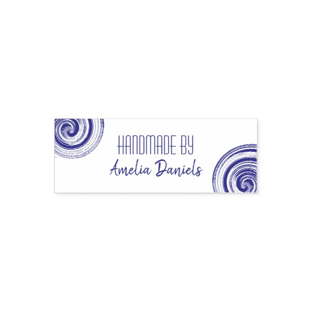Sello De Caucho De Doble Trasladado A Mano (Diseño)