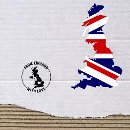 Sello De Caucho De Inglaterra con amor
