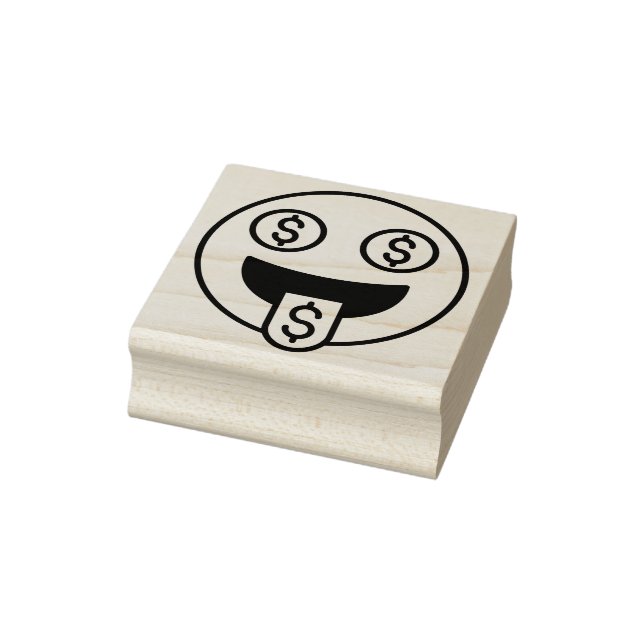 Sello de caucho de la Emoji de dinero (Sello)