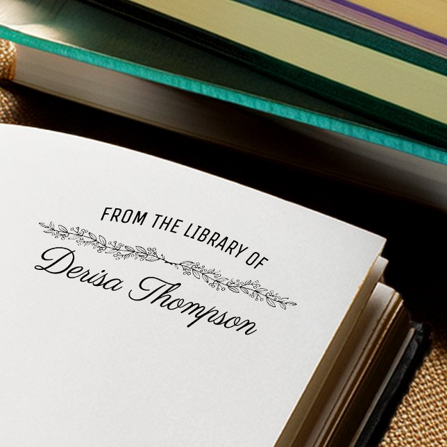 Sello De Caucho De las bibliotecas de personas personalizadas (From the Librarians of Personalized Rubber Stamp)