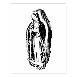 Sello de caucho de Nuestra Señora de Guadalupe