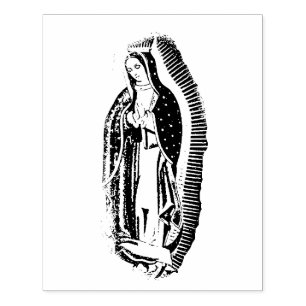 Sello de caucho de Nuestra Señora de Guadalupe