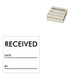 Sello de caucho de Office profesional recibido