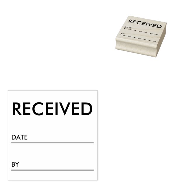 Sello de caucho de Office profesional recibido