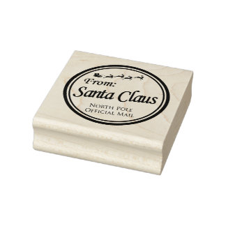 Sello De Caucho De Santa Claus Correo Oficial del Polo Norte