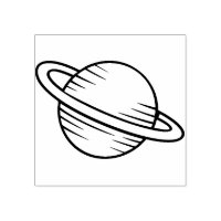 Sello de caucho de Saturno