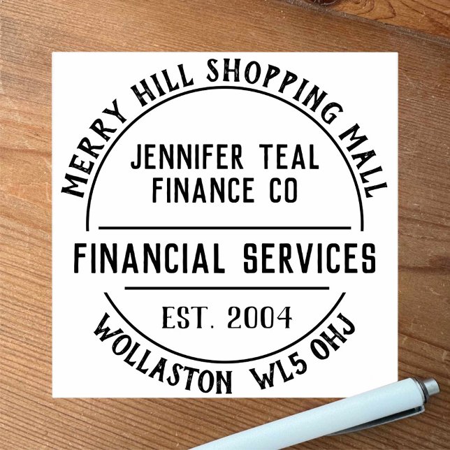 Sello de caucho de servicios financieros (Subido por el creador)