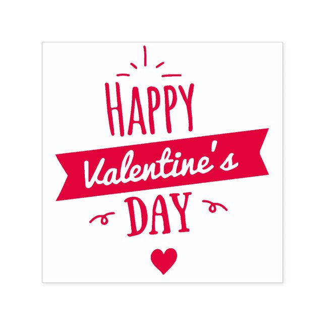 Sello de caucho de Valentine (Diseño)