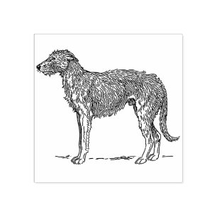 Sello De Caucho Deerhound escocés