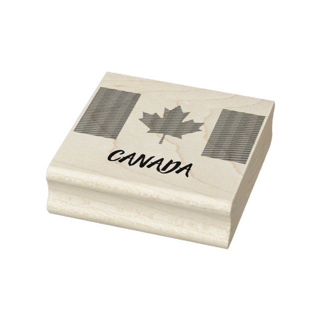 Sello de caucho del Personalizado de bandera canad (Sello)