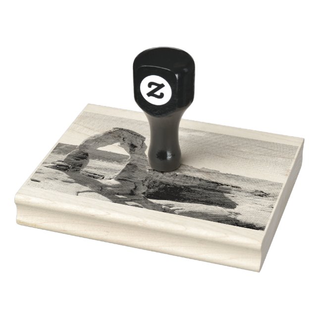 Sello De Caucho Delicada estampación de madera de arco (Sello)