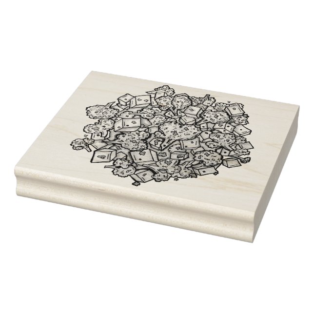 Sello De Caucho Delicioso Aloo Gobi Curry de Cauliflor de Comida I (Sello)