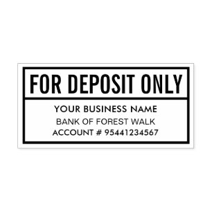 Sello De Caucho Depósito de empresa personalizado