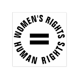 Sello De Caucho Derechos de la mujer feminista igual de derechos h