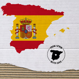 Sello De Caucho Desde España con amor